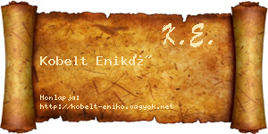 Kobelt Enikő névjegykártya